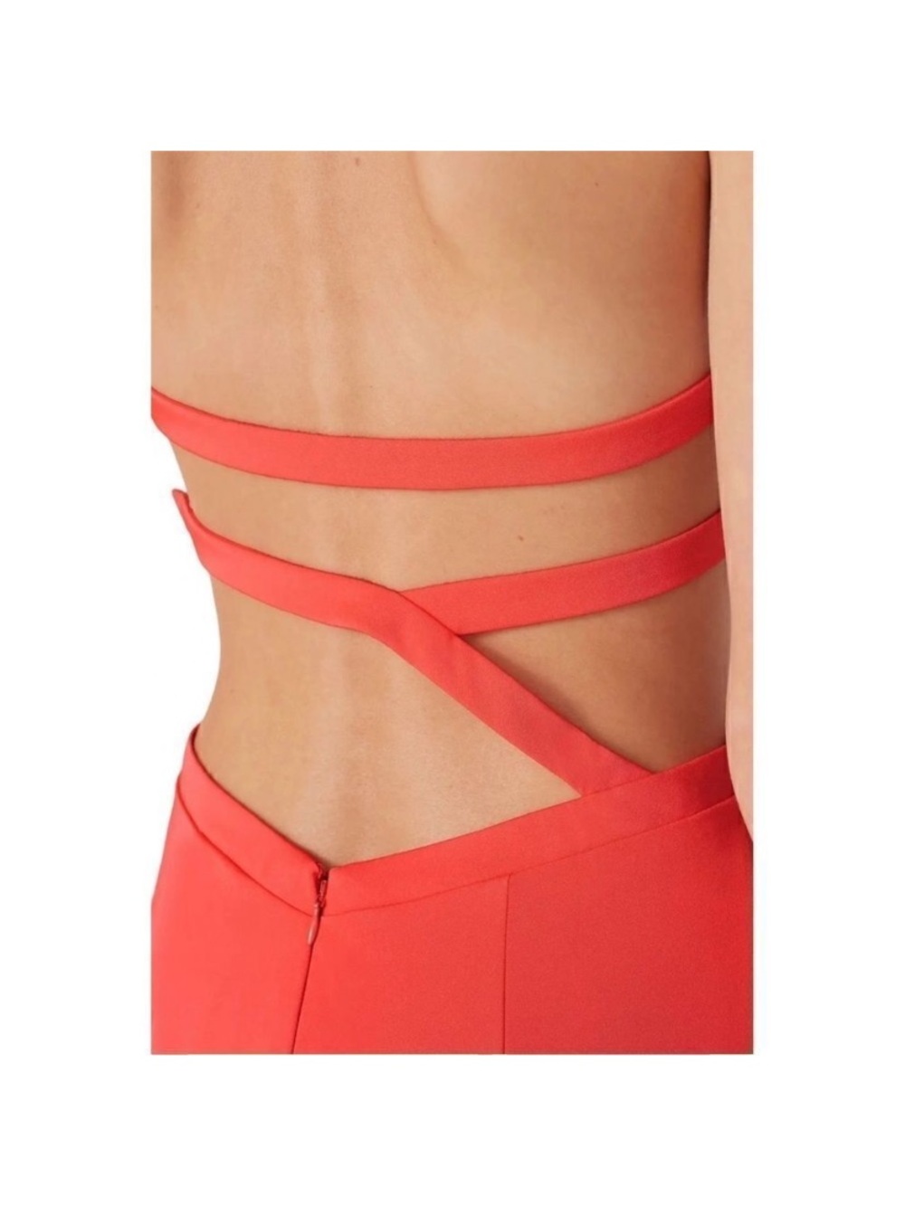 Love By Theia Coral Mermaid Maxi Dress